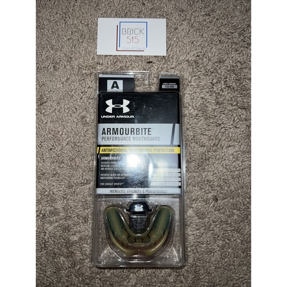 UNDER ARMOUR ARMOURBITE PERFORMANCE MOUTHGUAR PROTECTION FOR ADULTS Dark Green - Picture 1 of 2